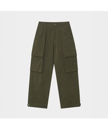 SET-UP MILITARY POCKET CARGO PANTS (KHAKI)