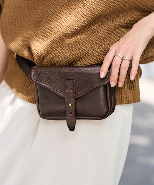 FRAMeWORK(フレームワーク)の「≪追加≫BRICK/ブリック waist bag belt 2(ボディバッグ/ウエストポーチ・レディース・ブラウン/ブラック・FREE)」の7枚目の写真
