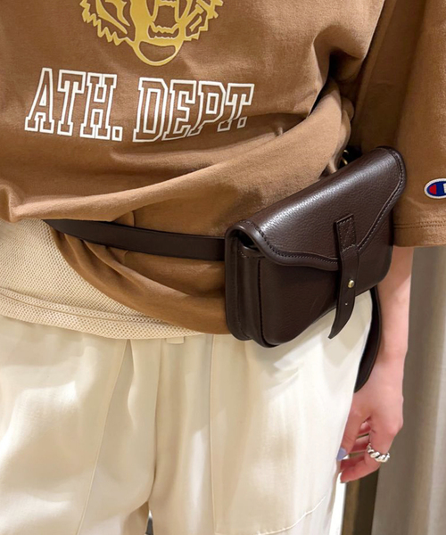 FRAMeWORK(フレームワーク)の「≪追加≫BRICK/ブリック waist bag belt 2(ボディバッグ/ウエストポーチ・レディース・ブラウン/ブラック・FREE)」の8枚目の写真