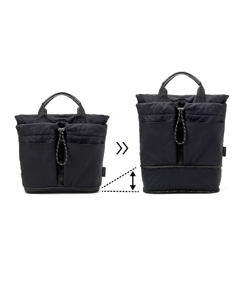 IEDIT（イディット）の「ＩＥＤＩＴ　インナーバッグいらず　荷物の住所を決めて整理整頓　オシャレ顔の２‐ＷＡＹトートバッグ〈ブラック〉（トートバッグ・レディース・ブラック・ONE SIZE）」の10枚目の写真