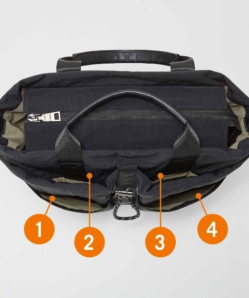 IEDIT（イディット）の「ＩＥＤＩＴ　インナーバッグいらず　荷物の住所を決めて整理整頓　オシャレ顔の２‐ＷＡＹトートバッグ〈ブラック〉（トートバッグ・レディース・ブラック・ONE SIZE）」の11枚目の写真