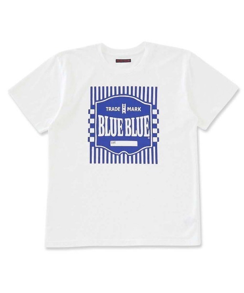 BLUE BLUE(ブルーブルー)の「BLUE LABEL ショートスリーブTシャツ(Tシャツ/カットソー・メンズ・ホワイト・M/S/XL/L)」の1枚目の写真
