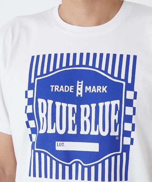 BLUE BLUE(ブルーブルー)の「BLUE LABEL ショートスリーブTシャツ(Tシャツ/カットソー・メンズ・ホワイト・M/S/XL/L)」の5枚目の写真