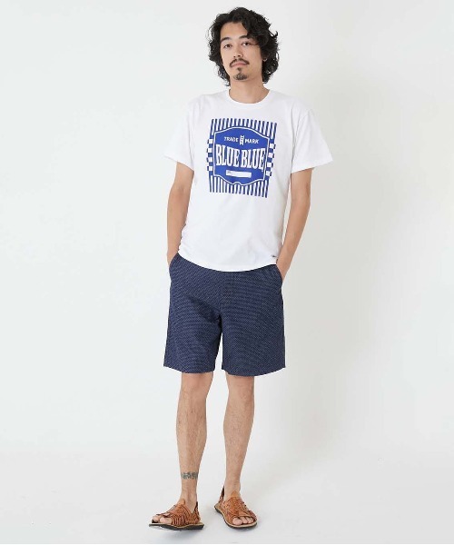 BLUE BLUE(ブルーブルー)の「BLUE LABEL ショートスリーブTシャツ(Tシャツ/カットソー・メンズ・ホワイト・M/S/XL/L)」の7枚目の写真