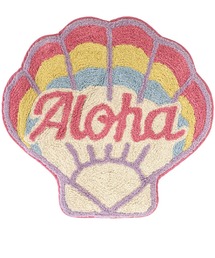 LOCALMOTION HAWAII（ローカルモーション　ハワイ）の「ﾊﾜｲｱﾝｲﾝﾃﾘｱﾏｯﾄ ﾚｲﾝﾎﾞｰｼｪﾙ ｱﾛﾊ（ラグ/マット）」