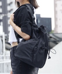 Drawstring Shoulder Bag / 巾着ショルダーバッグ ボディバッグ 無地 シンプル ベーシック カジュアル ストリート レディース メンズ 秋 秋服 2026年秋冬