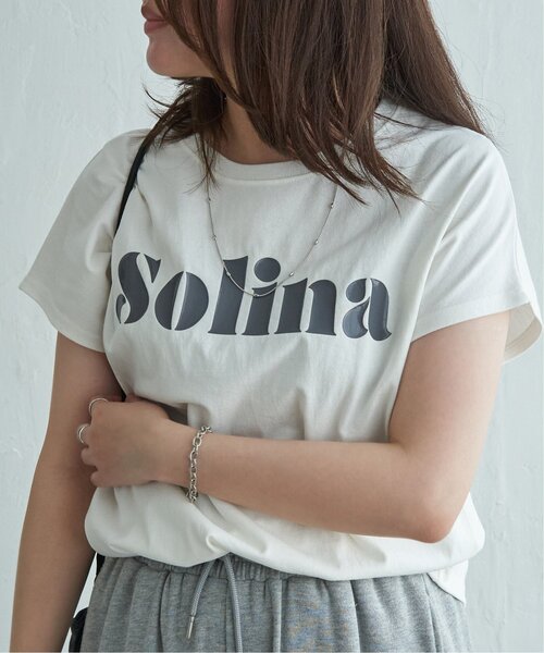 VENCEEXCHANGE(ヴァンスエクスチェンジ)の「フレンチロゴTシャツ(Tシャツ/カットソー・レディース・オフホワイト/杢グレー・FREE)」の4枚目の写真