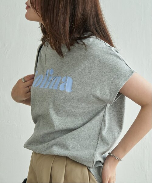VENCEEXCHANGE(ヴァンスエクスチェンジ)の「フレンチロゴTシャツ(Tシャツ/カットソー・レディース・オフホワイト/杢グレー・FREE)」の10枚目の写真