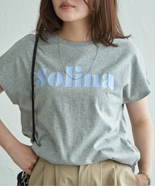 VENCEEXCHANGE(ヴァンスエクスチェンジ)の「フレンチロゴTシャツ(Tシャツ/カットソー・レディース・オフホワイト/杢グレー・FREE)」の11枚目の写真
