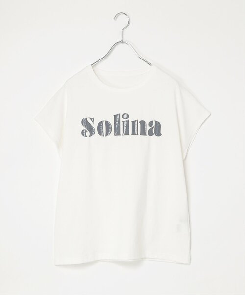 VENCEEXCHANGE(ヴァンスエクスチェンジ)の「フレンチロゴTシャツ(Tシャツ/カットソー・レディース・オフホワイト/杢グレー・FREE)」の16枚目の写真