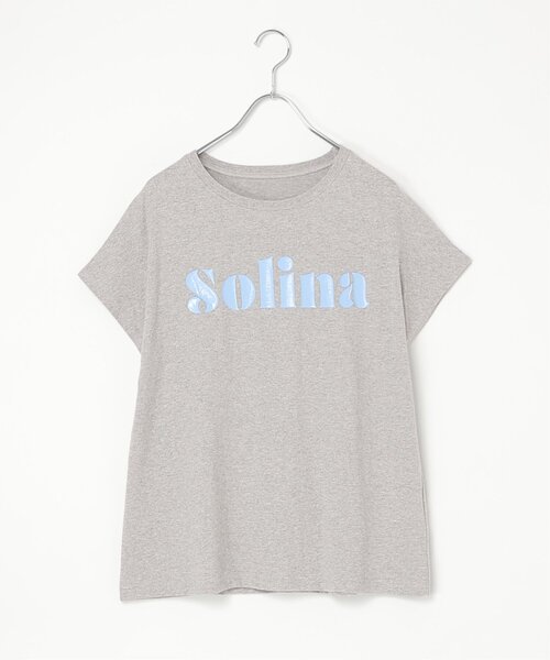 VENCEEXCHANGE(ヴァンスエクスチェンジ)の「フレンチロゴTシャツ(Tシャツ/カットソー・レディース・オフホワイト/杢グレー・FREE)」の17枚目の写真