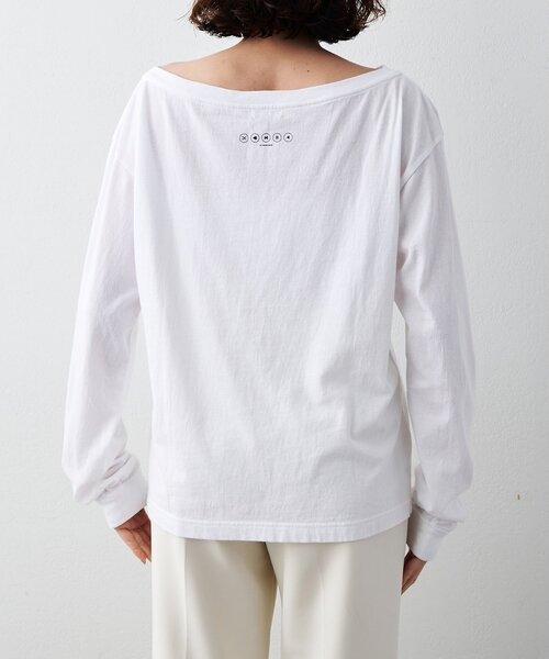 Whim Gazette(ウィムガゼット)の「【GEMINI】バックプリントカットソー(Tシャツ/カットソー・レディース・オフホワイト/チャコールグレー・FREE)」の9枚目の写真