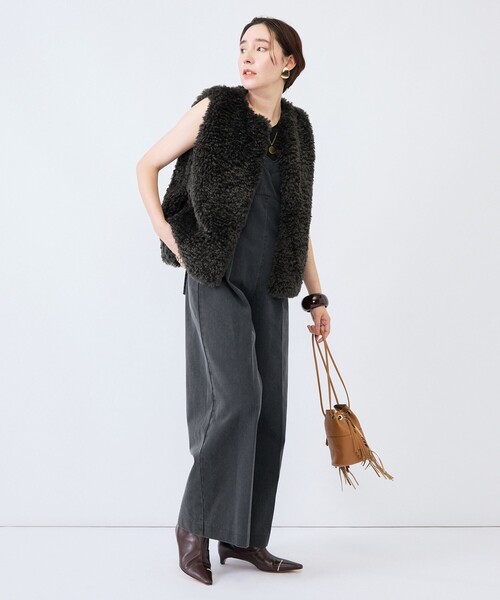 Rie Miller(リエミラー)の「【RM denim】デニムオールインワン(つなぎ/オールインワン・レディース・インディゴブルー/ブラック・M)」の15枚目の写真