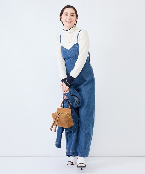 Rie Miller(リエミラー)の「【RM denim】デニムオールインワン(つなぎ/オールインワン・レディース・インディゴブルー/ブラック・M)」の17枚目の写真