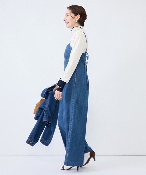 Rie Miller(リエミラー)の「【RM denim】デニムオールインワン(つなぎ/オールインワン・レディース・インディゴブルー/ブラック・M)」の18枚目の写真