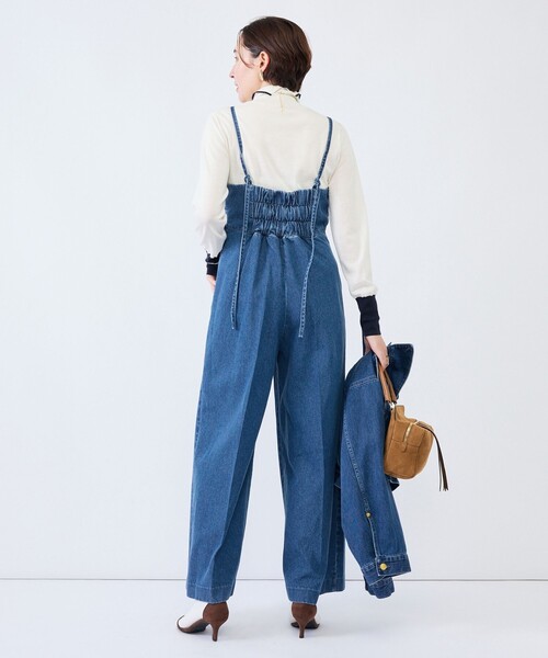 Rie Miller(リエミラー)の「【RM denim】デニムオールインワン(つなぎ/オールインワン・レディース・インディゴブルー/ブラック・M)」の19枚目の写真