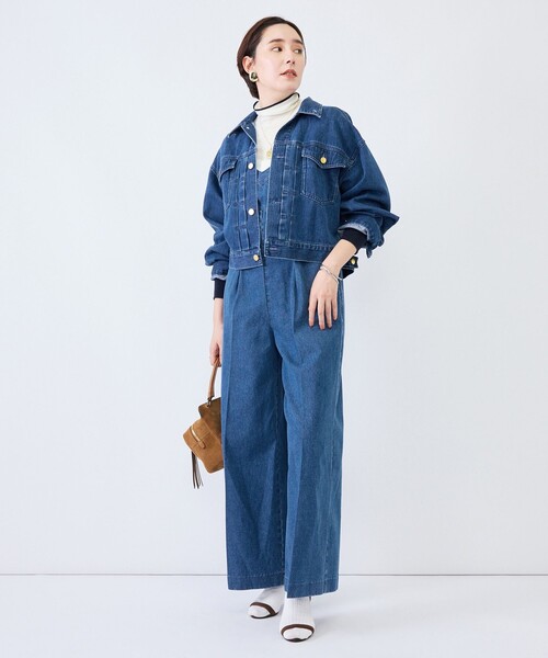 Rie Miller(リエミラー)の「【RM denim】デニムオールインワン(つなぎ/オールインワン・レディース・インディゴブルー/ブラック・M)」の21枚目の写真