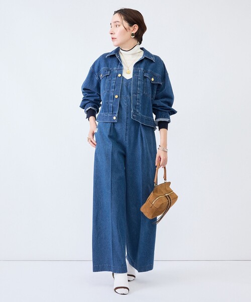 Rie Miller(リエミラー)の「【RM denim】デニムオールインワン(つなぎ/オールインワン・レディース・インディゴブルー/ブラック・M)」の22枚目の写真