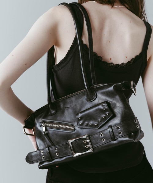 Knuth Marf(クヌースマーフ)の「Knuth Marf / クヌースマーフ rider shoulder bag(ショルダーバッグ・レディース・ブラウン/ブラック・FREE)」の9枚目の写真