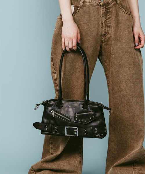 Knuth Marf(クヌースマーフ)の「Knuth Marf / クヌースマーフ rider shoulder bag(ショルダーバッグ・レディース・ブラウン/ブラック・FREE)」の6枚目の写真