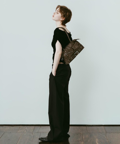Knuth Marf(クヌースマーフ)の「Knuth Marf / クヌースマーフ rider shoulder bag(ショルダーバッグ・レディース・ブラウン/ブラック・FREE)」の7枚目の写真