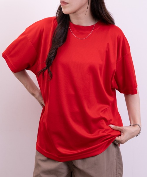 NEWTRAL PRODUCTS(ニュートラルプロダクツ)の「208 4.2oz Basic Dry Mesh Tee/ドライメッシュ Tシャツ(Tシャツ/カットソー・レディース・ホワイト/ブラック/ネイビー/レッド/ブルー・S/M/L/XL/XXL)」の5枚目の写真