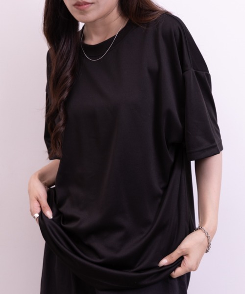 NEWTRAL PRODUCTS(ニュートラルプロダクツ)の「208 4.2oz Basic Dry Mesh Tee/ドライメッシュ Tシャツ(Tシャツ/カットソー・レディース・ホワイト/ブラック/ネイビー/レッド/ブルー・S/M/L/XL/XXL)」の2枚目の写真