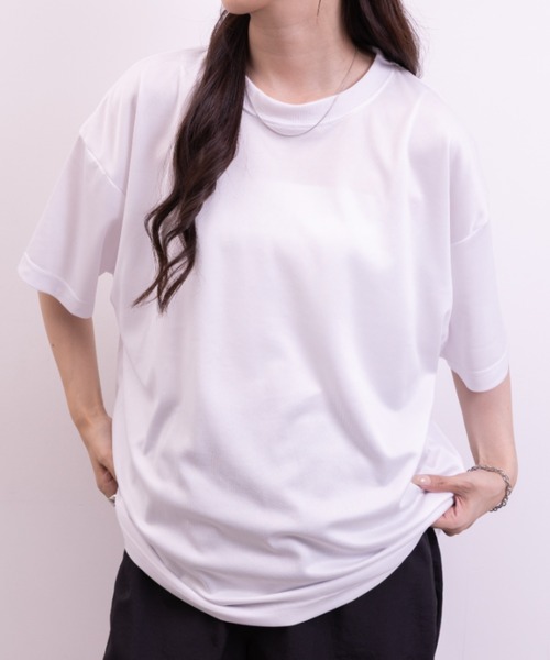 NEWTRAL PRODUCTS(ニュートラルプロダクツ)の「208 4.2oz Basic Dry Mesh Tee/ドライメッシュ Tシャツ(Tシャツ/カットソー・レディース・ホワイト/ブラック/ネイビー/レッド/ブルー・S/M/L/XL/XXL)」の9枚目の写真
