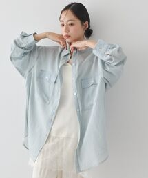 シアーデニムシャツ