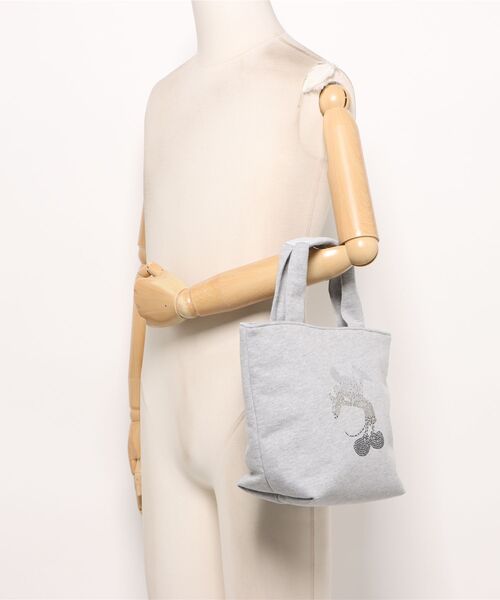 1PIU1UGUALE3 RELAX (ウノピゥウノウグァーレトレ リラックス)の「【1PIU1UGUALE3 RELAX】MICKEY SILHOUETTE GRADATION LINESTONE BAG(ショルダーバッグ・メンズ・ブラック/グレー・FREE)」の6枚目の写真
