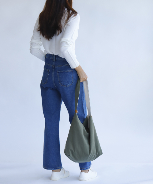 SOCHARMING（ソーチャーミング）の「Cotton Adjust Eco Bag - Forest Khaki（エコバッグ/サブバッグ・レディース・その他・FREE）」の4枚目の写真