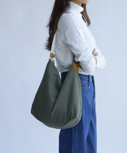 SOCHARMING（ソーチャーミング）の「Cotton Adjust Eco Bag - Forest Khaki（エコバッグ/サブバッグ・レディース・その他・FREE）」の5枚目の写真