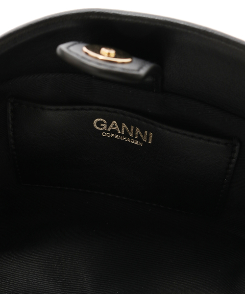 PULP/417EDIFICE(パルプフォーワンセブンエディフィス)の「GANNI / ガニー Ganni Bou Bag Mini(ショルダーバッグ・レディース・ブラック・FREE)」の3枚目の写真