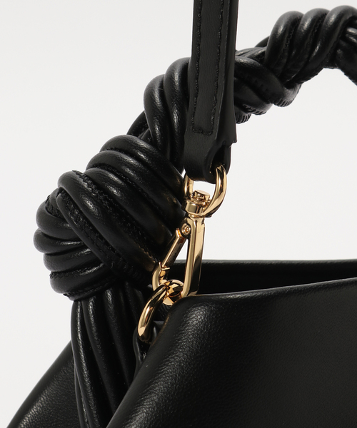 PULP/417EDIFICE(パルプフォーワンセブンエディフィス)の「GANNI / ガニー Ganni Bou Bag Mini(ショルダーバッグ・レディース・ブラック・FREE)」の6枚目の写真