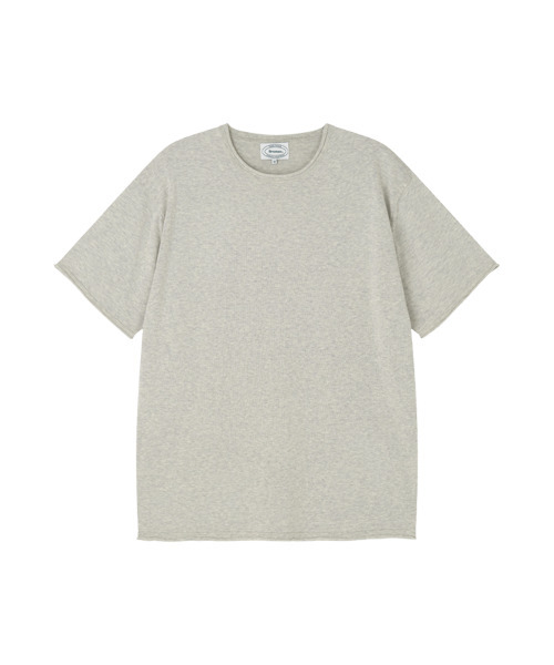 BRUMAN(ブルーマン)の「Cut-Off Knit Tee (White Melange)(ニット/セーター・メンズ・その他・SMALL/MEDIUM/LARGE)」の1枚目の写真