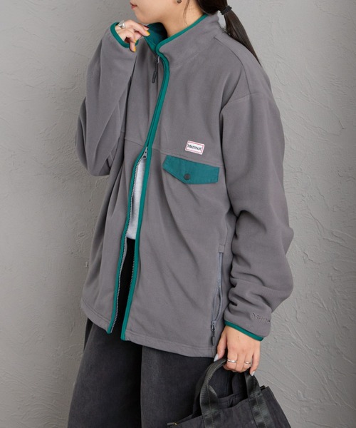 MARMOT（マーモット）の「【WEB先行予約】[Marmot/マーモット] 別注 ポーラテック フリースジャケット（ブルゾン・レディース・ブラック/チャコール/シルバー・S/L/M/XL）」の2枚目の写真