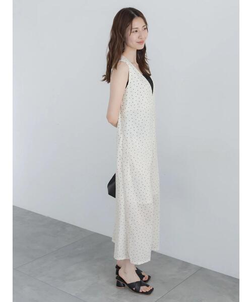 Te chichi(テチチ)の「【高通気】2wayオールインワン(サロペット/オーバーオール・レディース・オフホワイト/ブラック・F)」の7枚目の写真