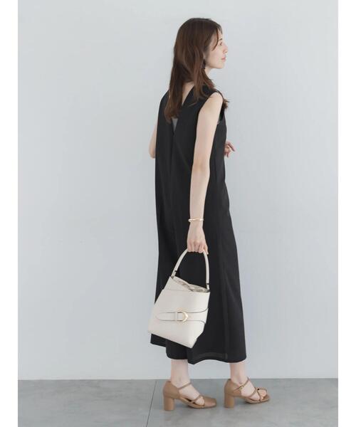 Te chichi(テチチ)の「【高通気】2wayオールインワン(サロペット/オーバーオール・レディース・オフホワイト/ブラック・F)」の15枚目の写真