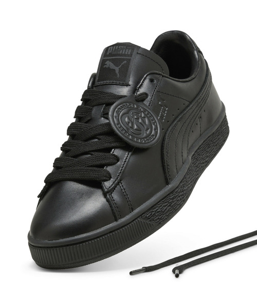 PUMA(プーマ)の「PUMA プーマ ユニセックス スウェード チャールズ F.ステッド LTH スニーカー(スニーカー・メンズ・ブラック×レッド/ホワイト・25.5cm/25.0cm/26.5cm/26.0cm/24.5cm/23.0cm/22.5cm/24.0cm/23.5cm/27.0cm/30.0cm/28.0cm/27.5cm/29.0cm/28.5cm)」の3枚目の写真
