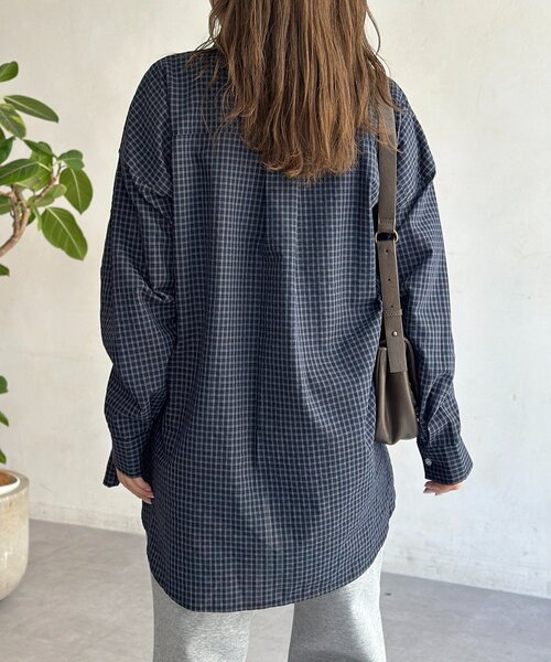 U.S. POLO ASSN.(ユーエスポロアッスン)の「ビッグチェックシャツ(シャツ/ブラウス・レディース・ブラウン/ベージュ/ネイビー/レッド・FREE)」の5枚目の写真