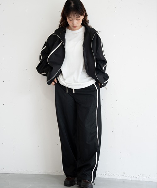bashful base Oriental（バッシュフルベースオリエンタル）の「【bbO】コードライントラックパンツ（その他パンツ・メンズ・ブラック・LARGE/MEDIUM）」の10枚目の写真