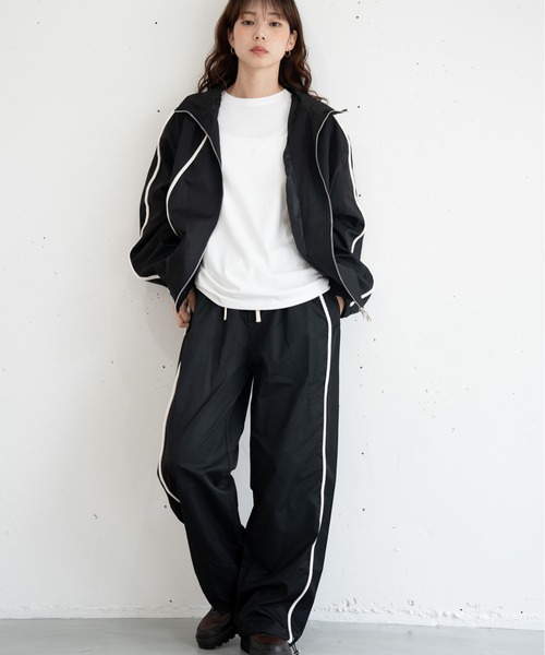 bashful base Oriental（バッシュフルベースオリエンタル）の「【bbO】コードライントラックパンツ（その他パンツ・メンズ・ブラック・LARGE/MEDIUM）」の11枚目の写真