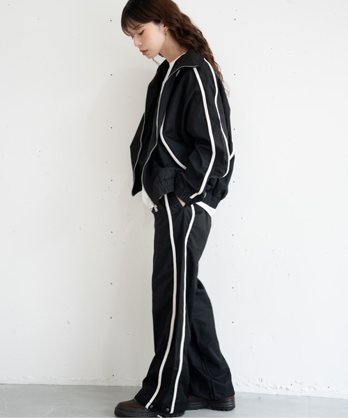 bashful base Oriental（バッシュフルベースオリエンタル）の「【bbO】コードライントラックパンツ（その他パンツ・メンズ・ブラック・LARGE/MEDIUM）」の13枚目の写真