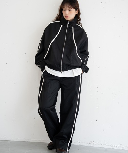 bashful base Oriental（バッシュフルベースオリエンタル）の「【bbO】コードライントラックパンツ（その他パンツ・メンズ・ブラック・LARGE/MEDIUM）」の16枚目の写真
