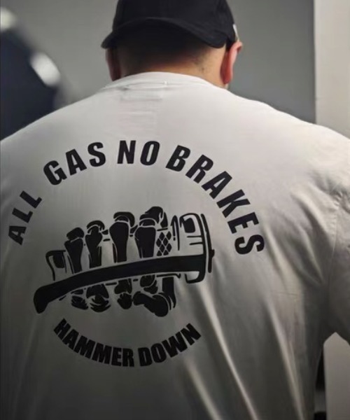 CELENA BEATS(セレナビーツ)の「バックメッセージスカルハンドプリントTシャツ(Tシャツ/カットソー・メンズ・ホワイト/ブラック・L/M/S)」の7枚目の写真