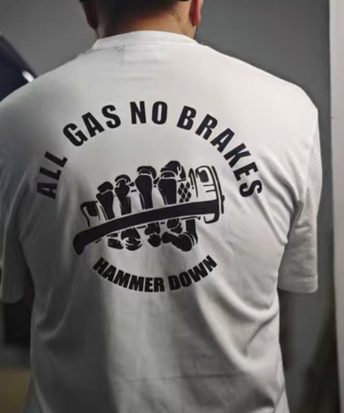 CELENA BEATS(セレナビーツ)の「バックメッセージスカルハンドプリントTシャツ(Tシャツ/カットソー・メンズ・ホワイト/ブラック・L/M/S)」の9枚目の写真