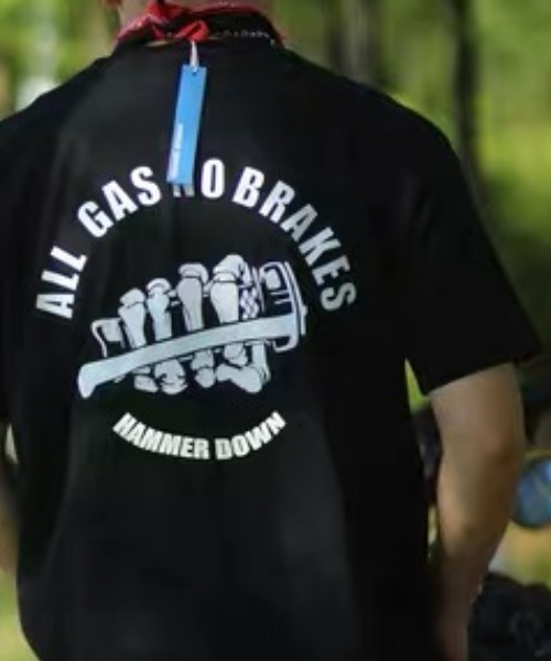 CELENA BEATS(セレナビーツ)の「バックメッセージスカルハンドプリントTシャツ(Tシャツ/カットソー・メンズ・ホワイト/ブラック・L/M/S)」の14枚目の写真