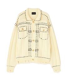 L.H.P（エルエイチピー）の「【WEB&DEPOT限定】DankeSchon/ダンケシェーン/HAND STITCH KNIT JACKET（その他アウター）」