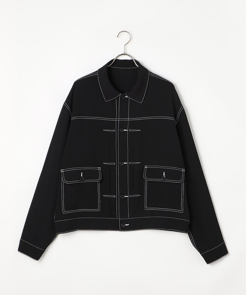 COMME CA ISM(コムサイズム)の「【吸水速乾】コントラストステッチ ショートブルゾン(ブルゾン・メンズ・ブラック・M/L)」の22枚目の写真