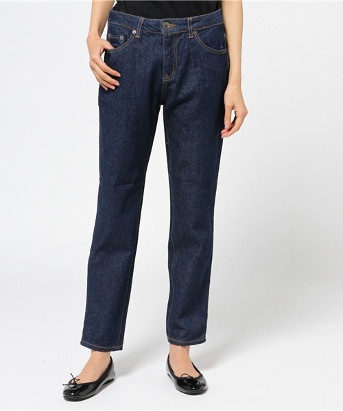 one after another NICE CLAUP（ワンアフターアナザーナイスクラップ）の「【ナイスクラップ】ダメージデニムパンツ（その他パンツ・レディース・ホワイト/ブルー/インディゴブルー/ワンウォッシュ・MEDIUM/SMALL）」の4枚目の写真